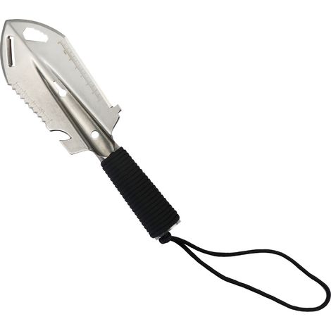 Pelle d'extérieur, pelle de tranchée multifonctionnelle en acier inoxydable, outil de camping et de survie en extérieur, petite pelle à main montée sur véhicule, pelle de jardin, pelle de tranchée arg (1/5)