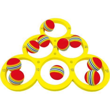 Ensemble de jeux d'eau familial avec anneaux flottants et balles souples (1/5)