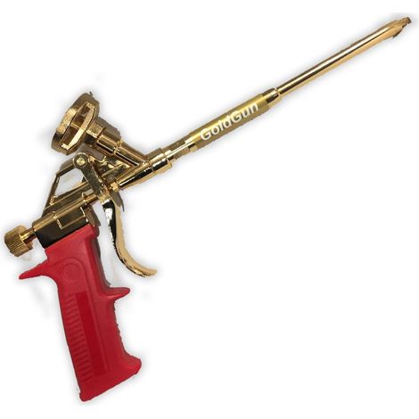 TrAdE Shop Traesio - Pistola Per Schiuma Poliuretanica Erogatore Con Attacco Universale G116 Goldgun -