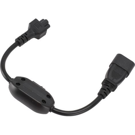 Rallonge électrique étanche et sécurisée avec interrupteur marche/arrêt, longueur 0,3 mètre, adaptateur IEC320 C14 vers IEC320 C5 (1/5)