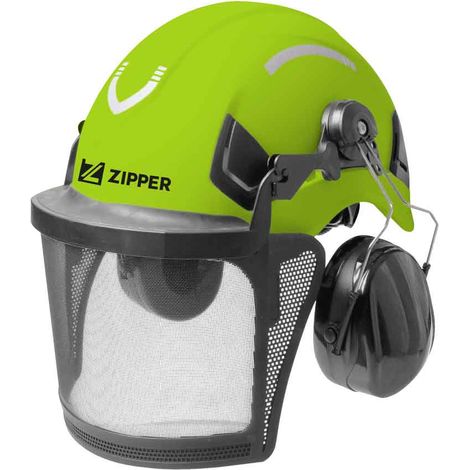 Casco forestale professionale con visiera e cuffie antirumore Zipper zi-fhprofi