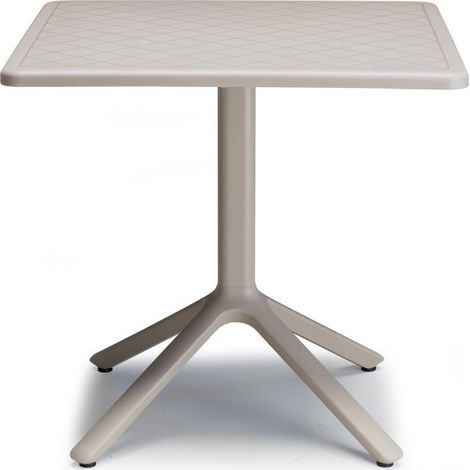 Tavolo Eco fisso 80x80 cm tortora (1/3)