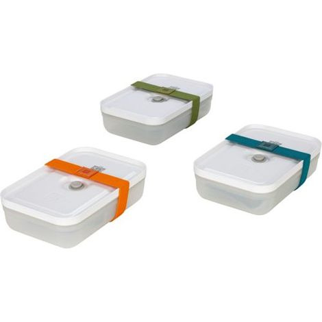 Zwilling 36801-322-0 Vakuum Lunchboxset Größe L flach 6-teilig aus Kunststoff