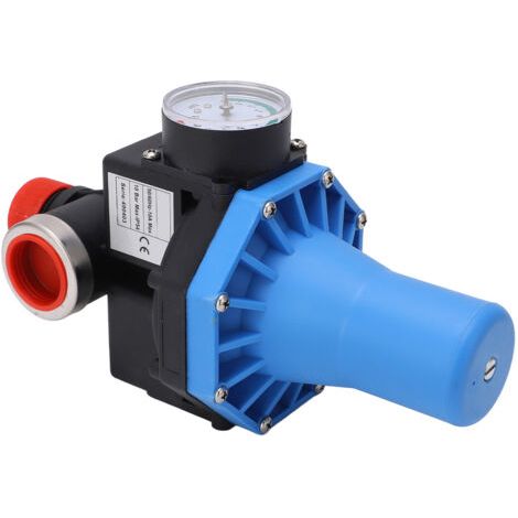Contrôleur de pression de pompe à eau, réglage étanche, interrupteur de commande automatique de pompe à eau avec vanne unidirectionnelle 220-240 V (1,1 kW)