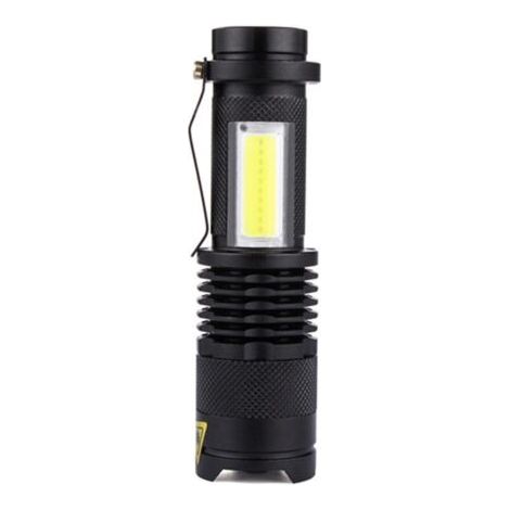 Mini lampe de poche LED rechargeable par USB-C, zoomable, 3 modes d'éclairage, lampe de poche portable pour camping, randonnée, urgence, course à pied, cyclisme [Classe énergétique A] (1/5)