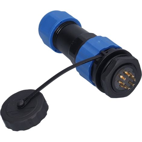 Prise aviation étanche IP68, connecteur à écrou arrière, bornes mâle/femelle, 250 V, 5 A, SP208 broches (1/5)
