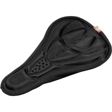 Universeller 3D-Sitzbezug aus dickem Silikonschwamm für Mountainbikes (Schwarz) – 27,00 x 17,00 x 1,00 cm – Schwarz (1/3)