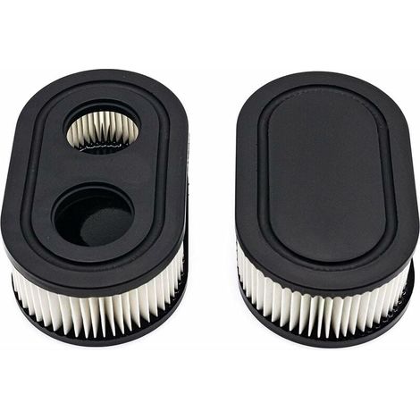 Sollbry 2-teiliger Rasenmäherfilter, Briggs Stratton-Ersatz, Rasenmäher-Luftfilter, Motorluftfilter, Motormäher ersetzt 798452 593260 5432K, Rasenmäher-Zubehör (1/5)