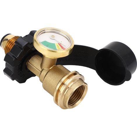 Manomètre de pression pour réservoir de gaz, type QCC1, adaptateur pour bouteille 5-100 lb, indicateur de pression de gaz. (1/5)