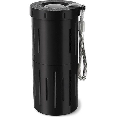 Gobelet à graines de tournesol avec compartiment de rangement et poubelle pour coques. Bol à pistaches portable pour voiture (noir). (1/5)