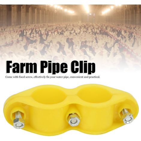 Lot de 10 clips de fixation ronds pour tuyaux d'eau, accessoires agricoles pour conduites d'eau en aquaculture (1/5)