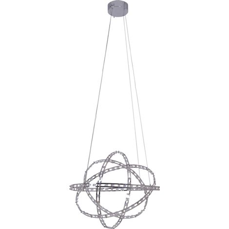 Naeve COSMOS Plafonnier LED suspendu chromé 3000K (1/5)