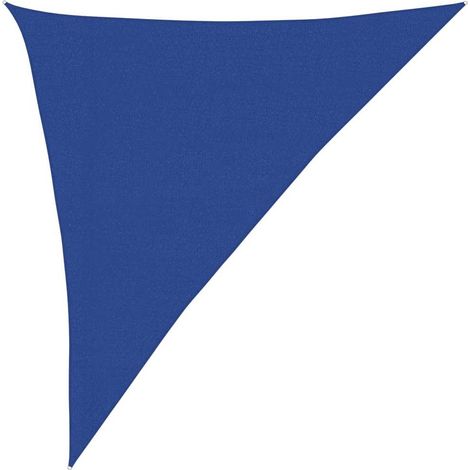 Vela Parasole Telo Ombra Parasole a Vela 160 g/m² Triangolare Blu 3x4x5 m in HDPE (1/4)