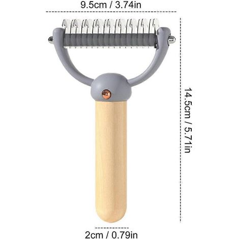 Brosse à sous-poil démêlante pour chats à poils longs B (1/4)