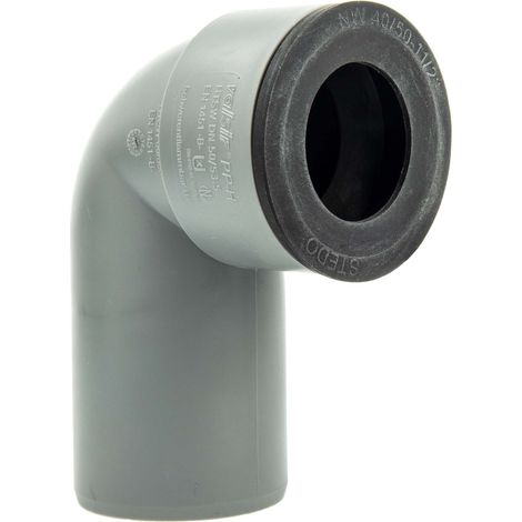 HT Siphonwinkel Siphonbogen 90° Ø 50 mm, inkl. Siphon-Gummi Ø 36-40 mm