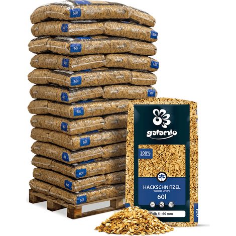 Galamio Holzhackschnitzel Gelb 60l x 39 Sack 2340l