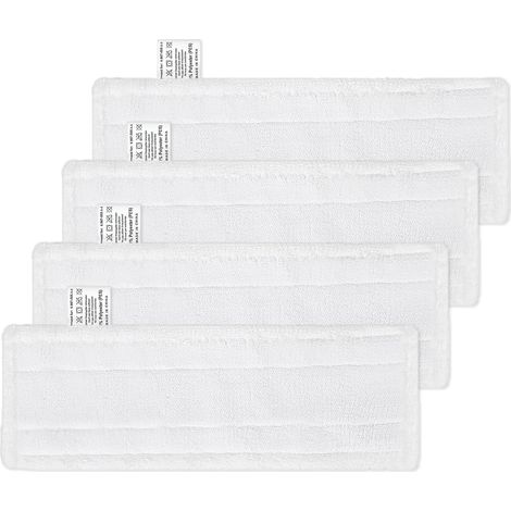4 Pcs Lingettes pour Kärcher EasyFix Bonnettes Nettoyeurs Vapeur,Serpillières Bonnettes compatible avec Karcher Vapeur Easyfix SC Série,Chiffons pour Kärcher SC2 SC3 SC4 SC5 Accessoires (1/5)
