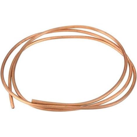YMYNY 2M T2 Tuyau de Cuivre Souple Tube de Cuivre pour Tuyauterie de Réfrigération OD 6mm ID 4mm Épaisseur 1mm pour Réfrigération (OD 6mm, ID 4mm) (1/4)