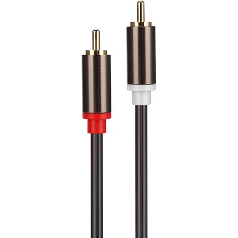 Câble adaptateur audio RCA mâle vers XLR mâle, cordon de raccordement à double rangée de fils en PVC, 1,5 m