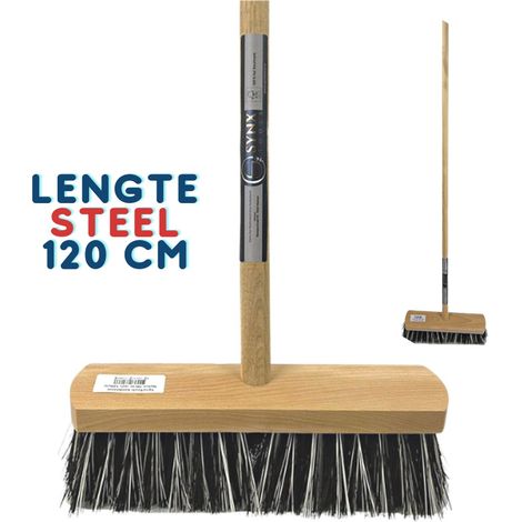 Balai dur Old Dutchie - Balai de jardin - Balai écologique - Modèle Old Dutchie - Balai de rue - Balais - Balai-sabot - Balai d'extérieur avec manche 120 cm - Produits de nettoyage - Brosses à récurer (1/4)