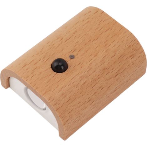 Veilleuse escalier applique murale bois de hêtre capteur mouvement crépuscule aube aimant éclairage double face USB rechargeable LED (1/5)