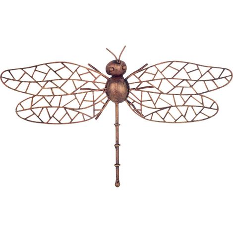 Signes Grimalt Libelula wall adorno applications métal Gold Metal Appliquer - 4x35x22cm (1/2)