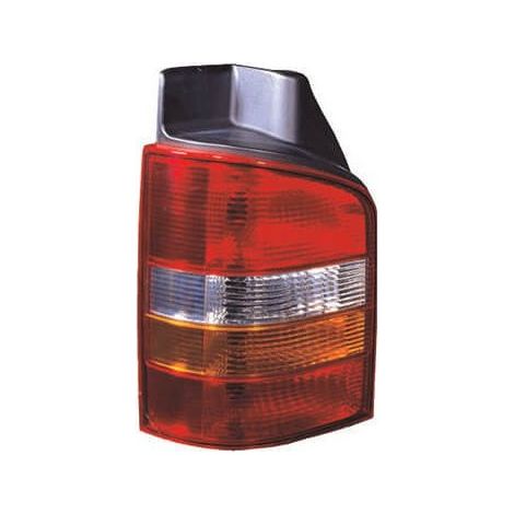 Feu arrière gauche rouge et orange 1 porte Volkswagen Transporter T5 phase 1 2003-2009