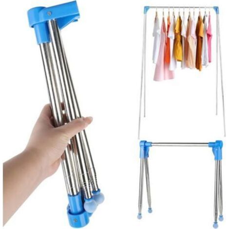 Séchoir À Linge - Pliable 33-71 1 Cm - Portable Pour Voyage Maison Camping - 1 Pièce (1/5)