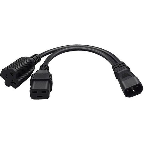 IEC320-C14 auf IEC320 C19+5-20R Stromkabel Stecker auf Buchse