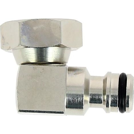 Nez de robinet tournant laiton nickelé pour nez de robinet filetage 20x27 - FAUQUET