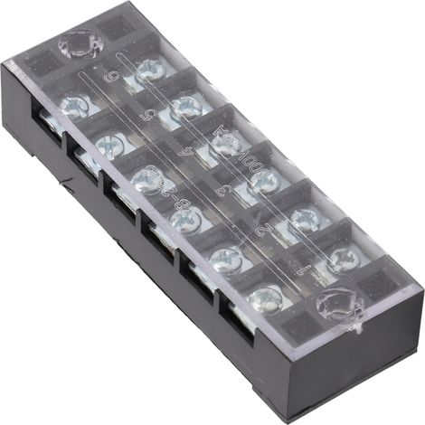 Satz mit 50 Klemmenblöcken, ABS-Gehäuse, 25 A, hervorragende Leitfähigkeit, einfache Installation, Industriestecker für 600-V-Verteilerkasten (1/5)