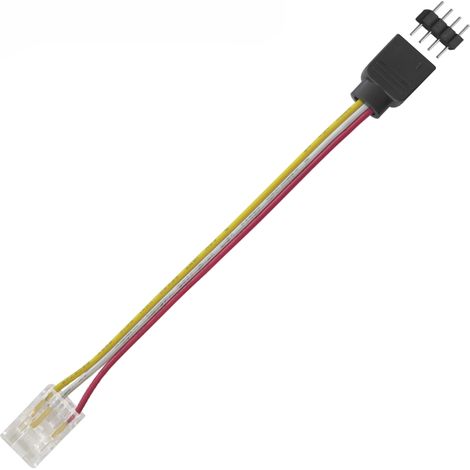 Câble Connexion Rapide Contrôleurs Rubans Led Cct Câblage Professionnel Gestion Température Couleur Blanche Double 3 Broches Qualité Pro (1/2)
