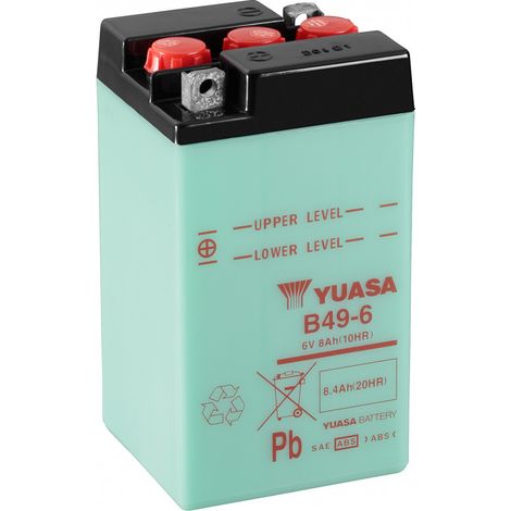 Batterie moto YUASA B49-6 6V 8.4AH (1/3)