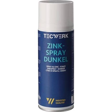 Zinkspray dunkel 400ml dunkelgrau/staubgrau Spraydose TECWERK (1/2)