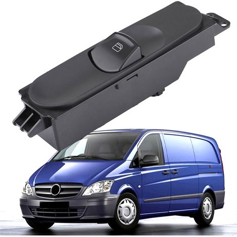 Interrupteur de vitre électrique, Yctze 6395451413 Remplacement de commutateur de vitre simple avant droit pour W639 Vito pour lève-vitre droit w639, interrupteur de lève-vitre vito w639, fenêtre Merc (1/5)
