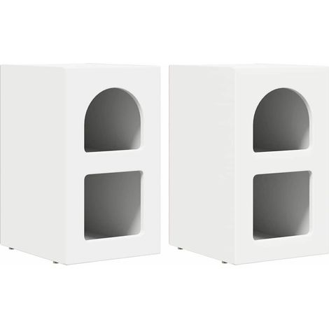 Maison Exclusive - Mesita de Noche 2 pcs 29,5 x 33,5 x 50 cm Made