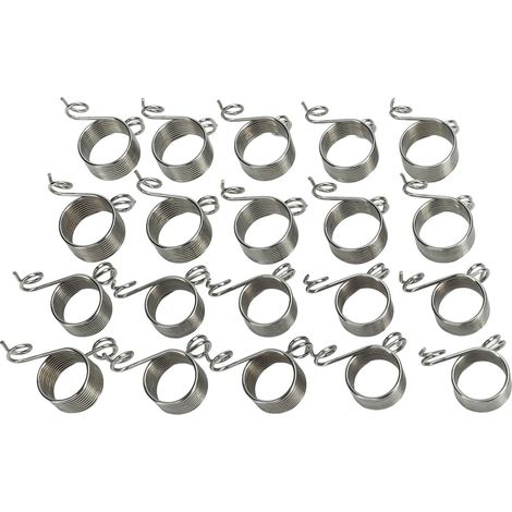 Lot de 20 doigtiers à tricoter avec 10 grands anneaux + 10 petits anneaux en acier inoxydable, accessoires pour crochet et travaux d'aiguille (1/5)