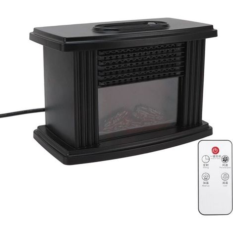 Chauffage de cheminée électrique, petit et Mini, silencieux, élégant, pour bureau, chambres à coucher, bureaux (1/5)