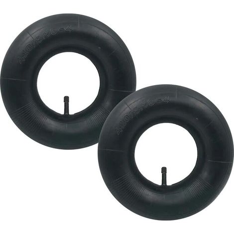 2 pièces 4.10/3.50-4 Chambre à air Pneu TR-13 Valve Droite pour Diable, Chariot, Chariot à Main, Chariot de Jardin, Tondeuse à Gazon (1/5)
