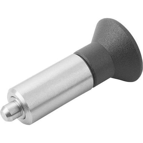 KIPP Arretierbolzen ohne Rastnut Gr. 3 Form L Edelstahl ungehärtet Thermopl. (1/3)