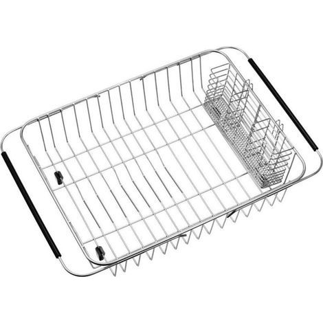 Abtropfkorb – zum Abtropfen von Töpfen, Pfannen und Tellern, 1 Set, silberfarben, 39 x 28 x 13 cm (1/5)