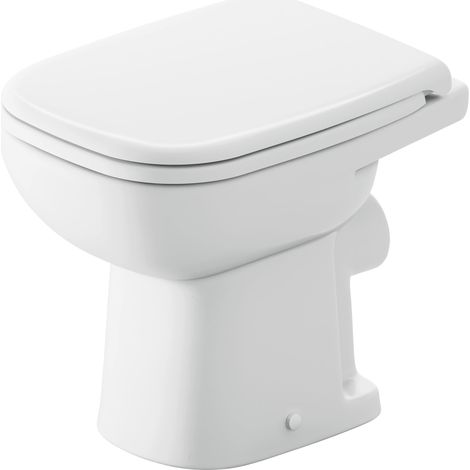 Duravit D-Code WC sur pied Compact, chasse d'eau basse, (1/5)