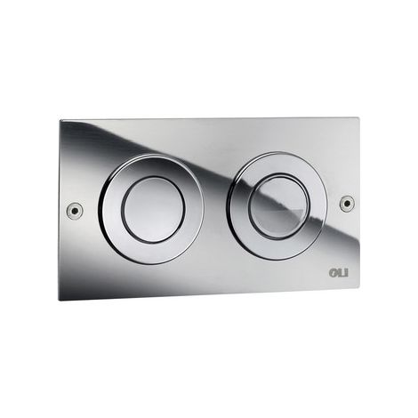 PLACCA DI COMANDO 2 PULSANTI PER CASSETTE PNEU OLI MINI TREND Misura: Cromata (1/4)