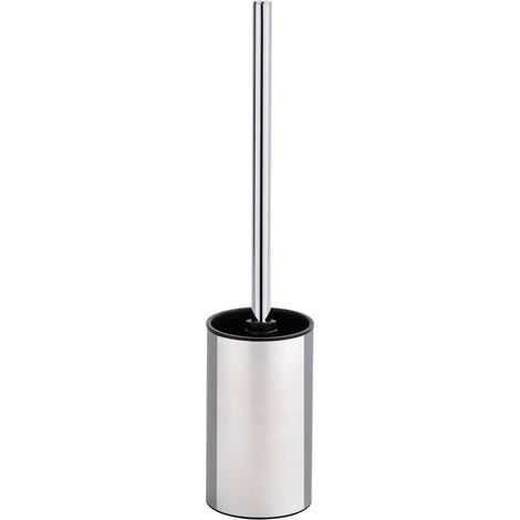 Brosse WC Acier INOX - Porte-Brosse WC, Acier Inoxydable, 8.9 x 41.5 x 8.9 cm, Satiné (1/3)
