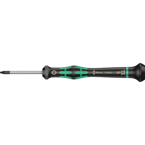 Tournevis électronicien TORX, TX 5 x 40 mm, Noir/vert (1/5)