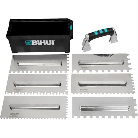 Bihui Juego 8 Llanas dentadas PTSJH8 28 Cm