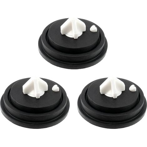 Lot de 3 joints vanne bille caoutchouc 27mm - Membrane robinet remplissage WC - Joint diaphragme (1/5)