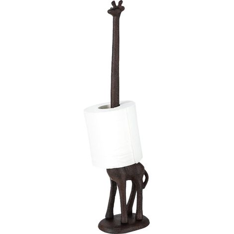 Youyijia Creative Toilet Roll Holder Metal Giraffe Bathroom Toilet Roll Holder Free Standing Paper Roll Storage Rack Animal Shape Paper Tube Rack for Home Decoration Toilet Bathroom Kitchen (1/5)