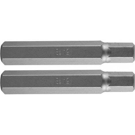 Punta esagonale 12 x 75 mm, S2 x 2 pezzi. (1/3)