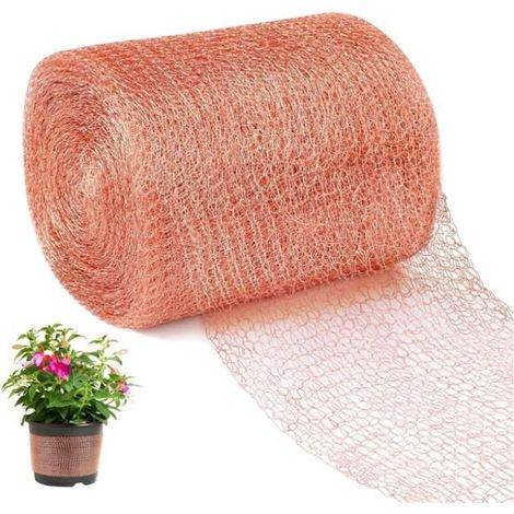 Ruban cuivre anti-limaces et escargots, 12,7 cm x 6 m, double couche, grillage en bande cuivre. (1/5)